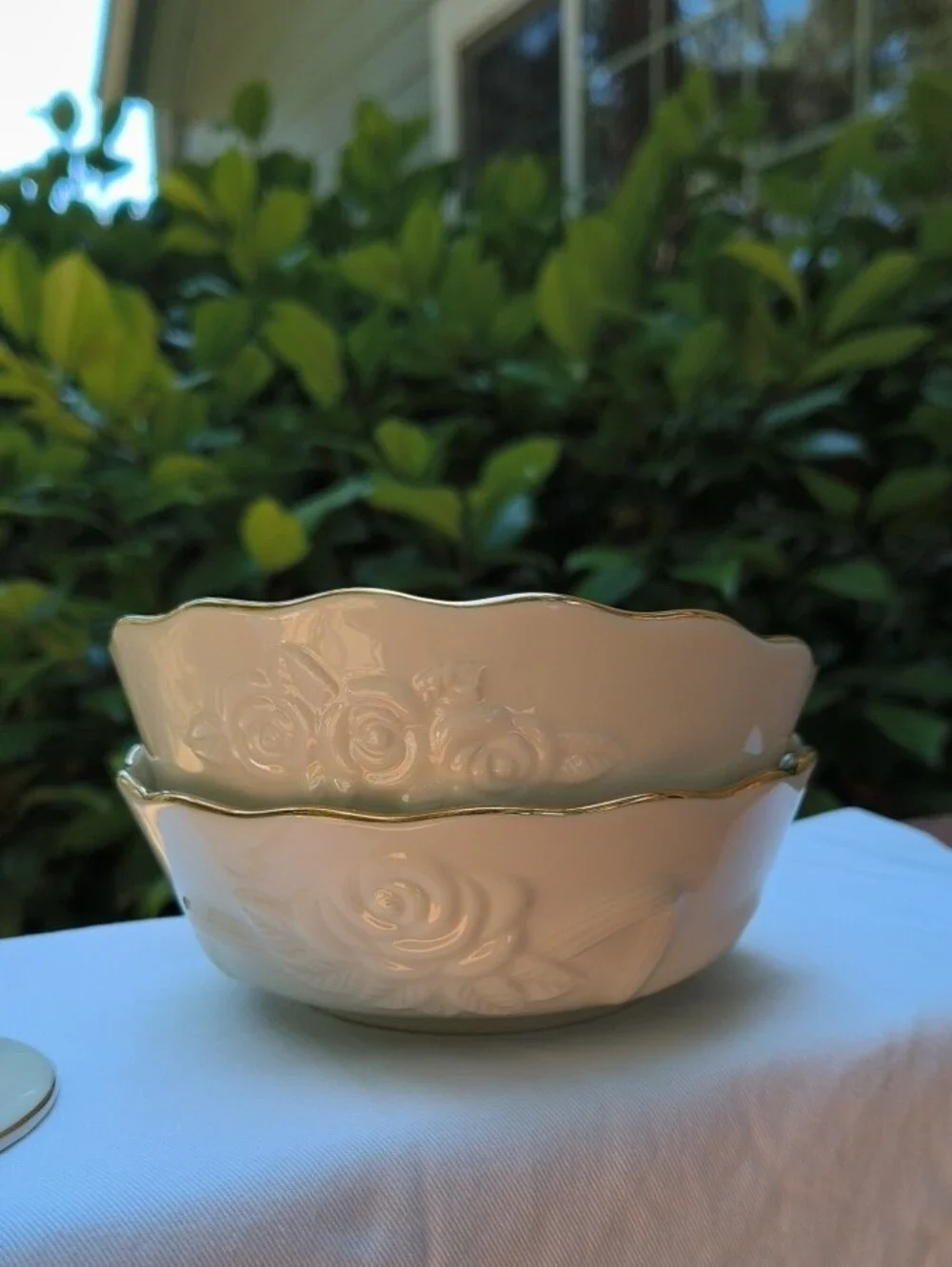 Lenox Porcelain Bowls with Certified Gold Trim / Candle Stick Holder Formal Set